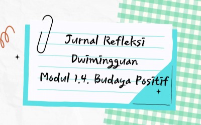 Jurnal Refleksi Dwi Mingguan Modul 1.4 : Budaya positif